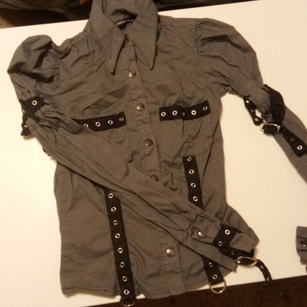 Lip service bondage shirt